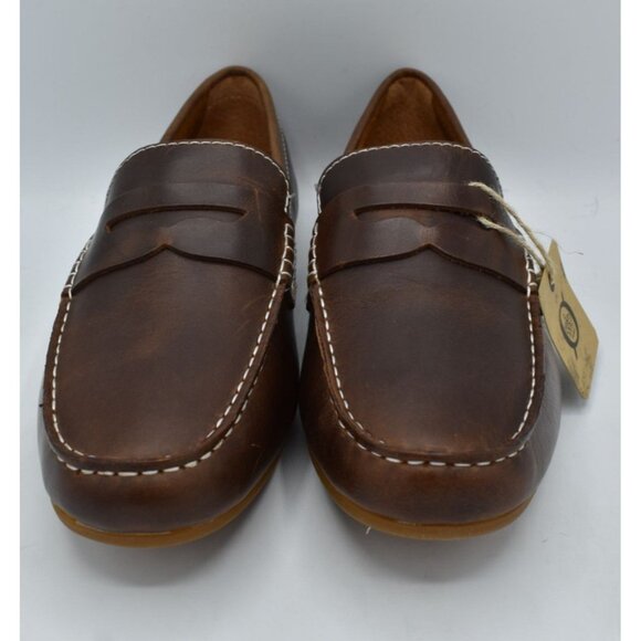 Born Mens 8.5 Andes Dark Brown Full Grain Leather Slip On Driver Loafers Shoes main image 6